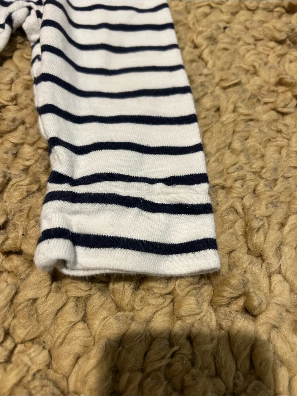 Baby GAP Striped Baby/Toddler Knit Pants - Navy and White